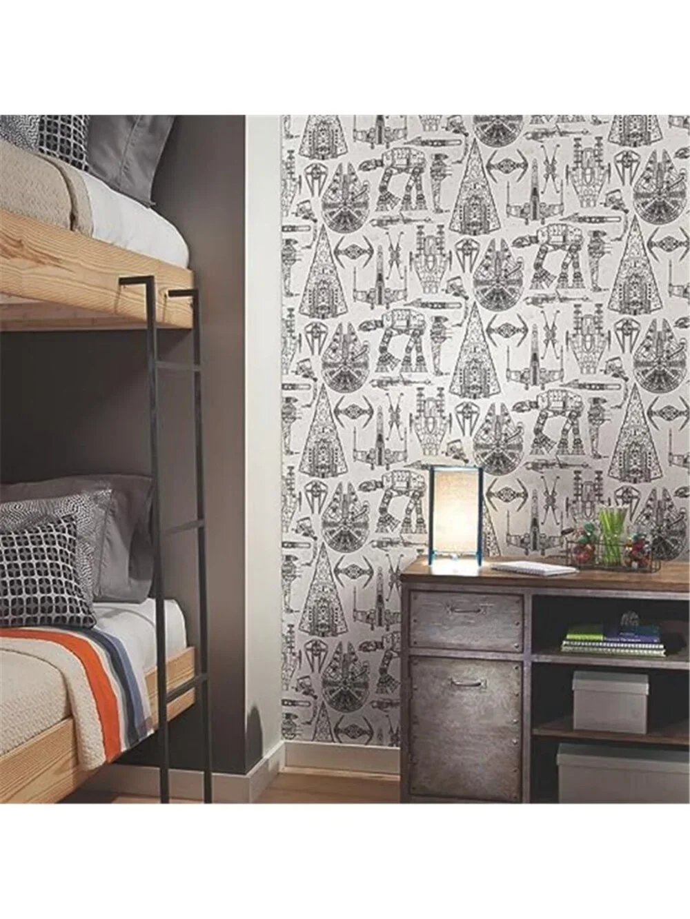 Black White Peel And Stick Wallpaper Removable Vinyl Blueprint Wall Decor
